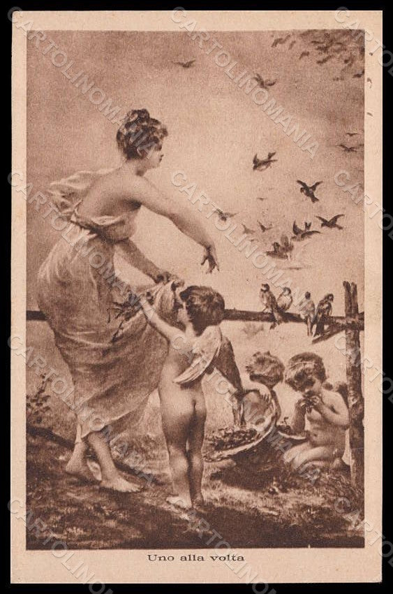 Artist Signed Illustratori Lady Cupid Alterocca ? Serie 47664 postcard VK7270 – fronte