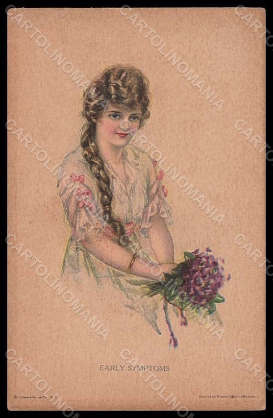 Artist Signed Pearle Fidler LeMunyan Lady Early Symptoms serie 79 pc VK7275 – fronte