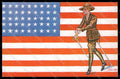Artist Signed Sager Propaganda WWI American Flag Drapeaux Allies 348 pc VK7283 – fronte