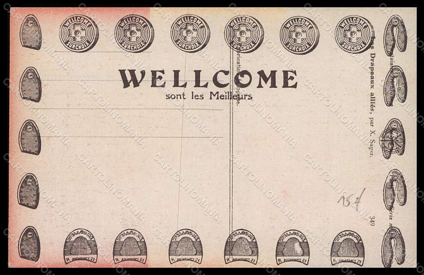 Artist Signed Xavier Sager Soldier Belgian Flag Propaganda WWI postcard VK7310 – retro