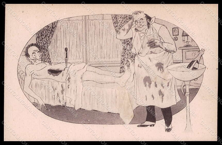 Artist Signed Illustratori Xavier Sager Doctor Man Comic postcard VK7314 – fronte