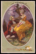 Artist Signed Corbella Romantic Couple Lady Art Deco Degami serie 832 pc VK7323 – fronte