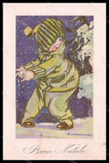 Artist Signed Corbella Child Winter Landscape Christmas serie 549-5 pc VK7348 – fronte