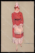 Artist Signed Corbella Fashion Lady Art Deco serie 280-3 pc VK7351 – fronte