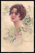 Artist Signed Corbella Fashion Lady Art Deco serie 332-4 pc VK7366 – fronte