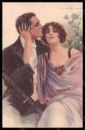 Artist Signed Corbella Romantic Couple Lady Art Deco serie 269-5 pc VK7372 – fronte