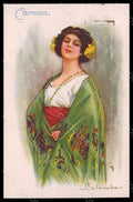 Artist Signed Colombo Opera Spanish Lady Carmen serie 1690-2 postcard VK7452 – fronte