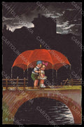 Artist Signed Colombo Children Umbrella serie 1743-3 postcard VK7458 – fronte