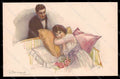 Artist Signed Bompard Romantic Couple Lady Art Deco serie 947-5 pc VK7496 – fronte