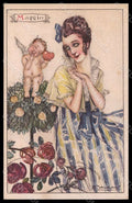 Artist Signed Mauzan Glamour Lady The Months May serie 13-5 WRINKLES pc VK7545 – fronte