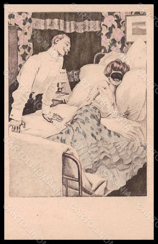 Artist Signed Reznicek Lady Art Nouveau Simplicissimus VI-4 WRINKLES pc VK7606 – fronte