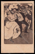 Artist Signed Reznicek Lady Carnival Art Nouveau Simplicissimus I-12 pc VK7613 – fronte