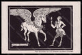 Artist Signed Christiani Mateo Pegasus Man Der Versteck postcard VK7653 – fronte