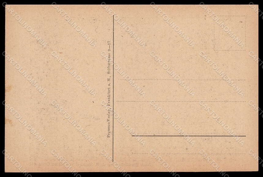 Artist Signed Christiani Mateo Pegasus Man Der Versteck postcard VK7653 – retro