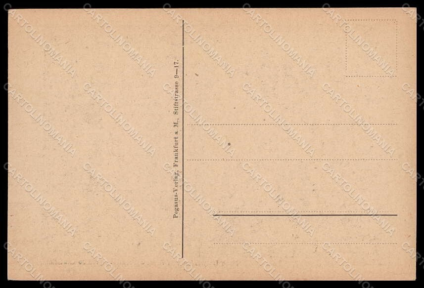 Artist Signed Christiani Mateo Pegasus Man Der Hungernde Poet postcard VK7657 – retro