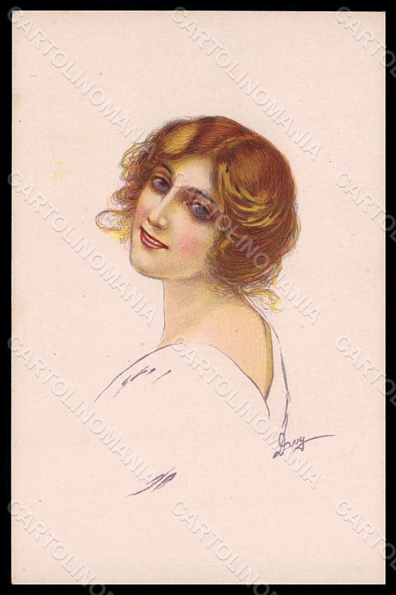 Artist Signed Drog Fashion Glamour Lady serie 29-6 postcard VK7668 – fronte