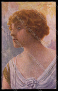 Artist Signed Spotti Fashion Lady Actress Lyda Borelli serie 110-5 pc VK7673 – fronte