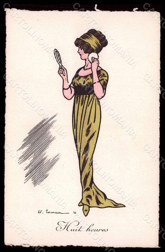 Artist Signed Tourain Fashion Glamour Lady Make up Puff serie 133 pc VK7737 – fronte