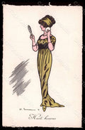 Artist Signed Tourain Fashion Glamour Lady Make up Puff serie 133 pc VK7737 – fronte