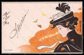 Artist Signed Meunier H. Lady Art Nouveau Season Automne Autumn pc VK7756 – fronte