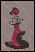 Artist Signed Fashion Lady Hand Painted serie Frou Frou REPAIRED pc VK7769 – fronte