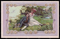 Artist Signed Schubert Lady Romantic Couple Art Nouveau serie 6-4 pc VK7778 – fronte