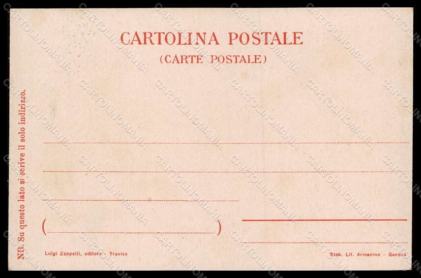 Artist Signed Martini Venetia Antiqua Venezia Art Nouveau I Giganti pc VK7798 – retro