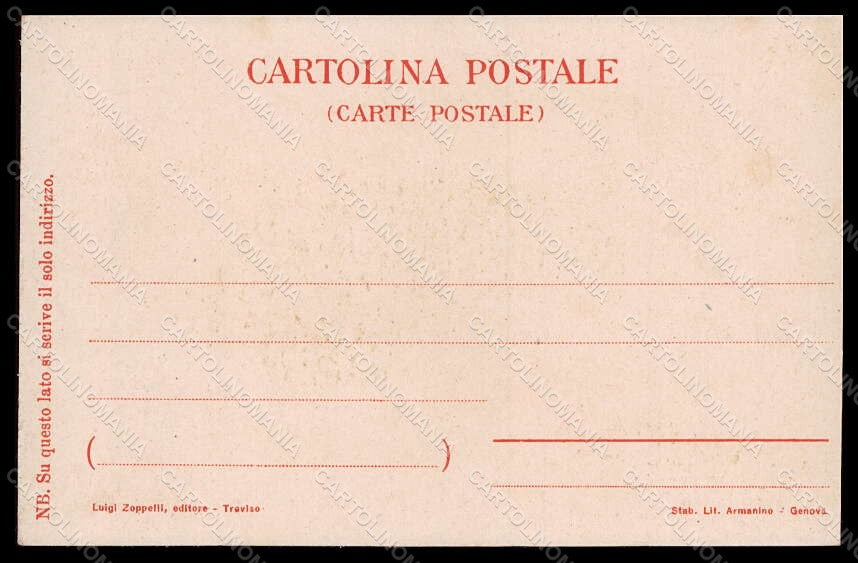 Artist Signed Martini Venetia Antiqua Venezia Art Nouveau Porta Carta pc VK7800 – retro