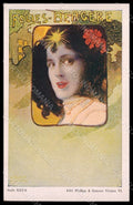 Artist Signed Hampel Lady Nouveau Folies Bergere Philipp Kramer XXX-9 pc VK7834 – fronte