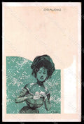 Artist Signed Sank C. Lady Art Nouveau Coriandoli Philipp LXI-1 pc VK7843 – fronte