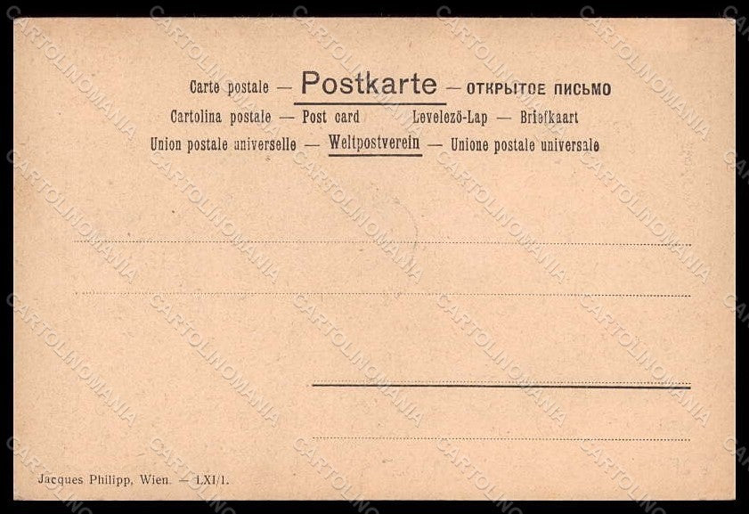 Artist Signed Sank C. Lady Art Nouveau Coriandoli Philipp LXI-1 pc VK7843 – retro