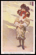 Artist Signed Hampel Lady Art Nouveau Carneval Philipp & Kramer XVII-1 pc VK7858 – fronte