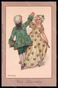 Artist Signed Hardy F. Children Girl Boy Dance The Gavotte serie 914B pc VK7871 – fronte