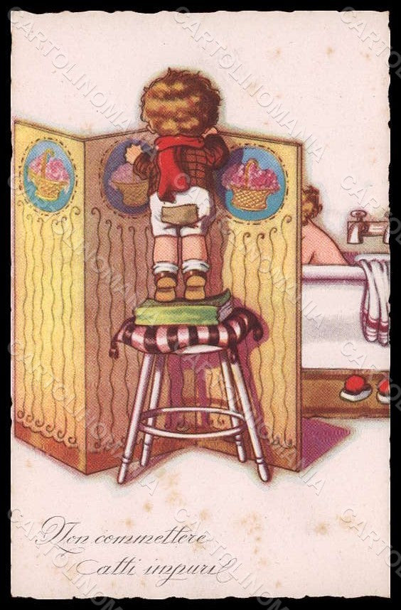 Artist Signed Sgrilli Children serie 1826-3 postcard VK7879 – fronte