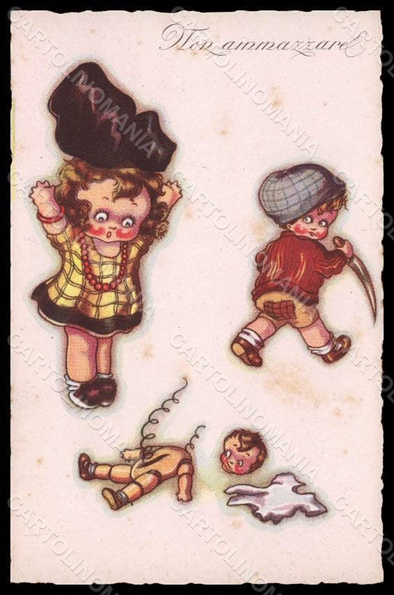 Artist Signed Sgrilli Children serie 1826-2 postcard VK7880 – fronte