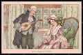 Artist Signed Hardy F. Lady Romantic Couple serie 1081C pc VK7885 – fronte