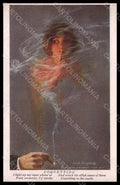 Artist Signed Dewey A. J. Lady Smoke Coquetting serie 670 pc VK7888 – fronte