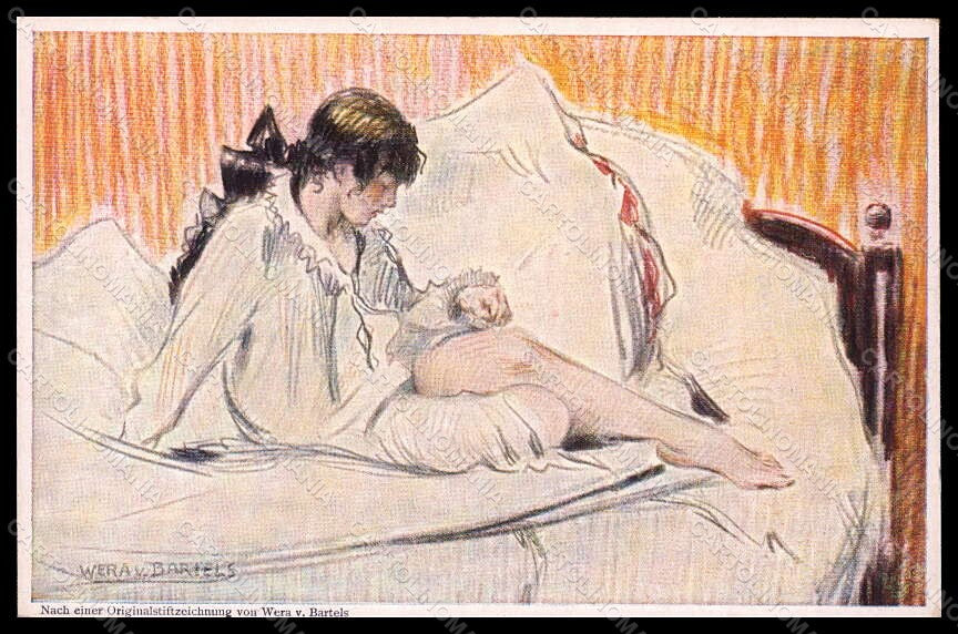 Artist Signed Bartels W. Girl serie 6014 postcard VK7891 – fronte