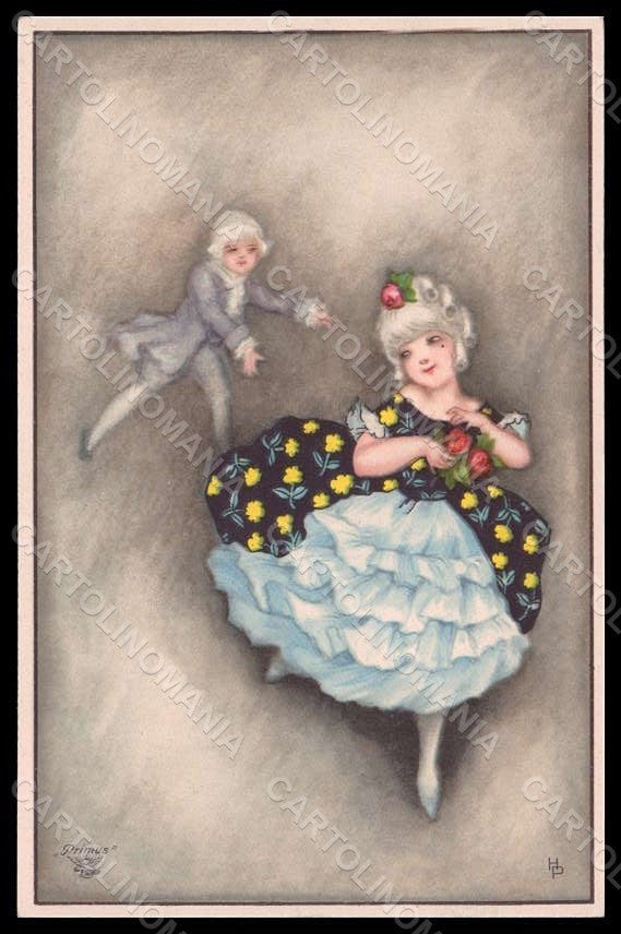 Artist Signed Petersen H. Children serie 2079 postcard VK7895 – fronte