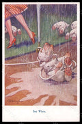 Artist Signed Studdy Bonzo Dog Say When French Bulldog 1058 postcard VK7911 – fronte