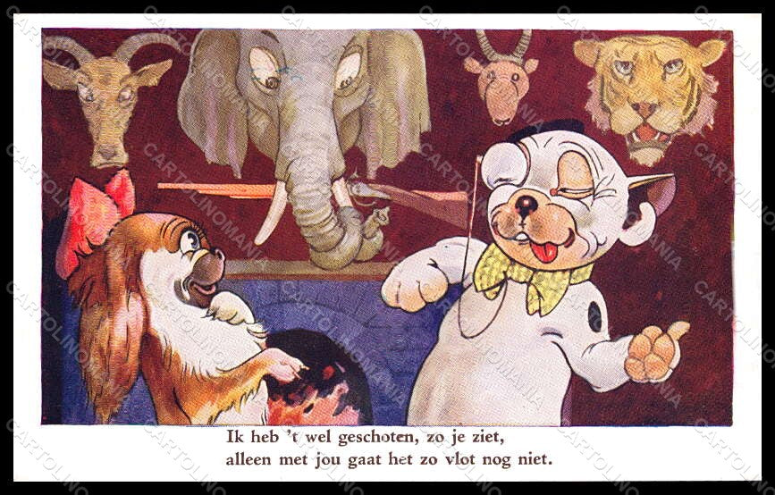 Artist Signed Studdy Bonzo Pekingese French Bulldog 5521 postcard VK7916 – fronte