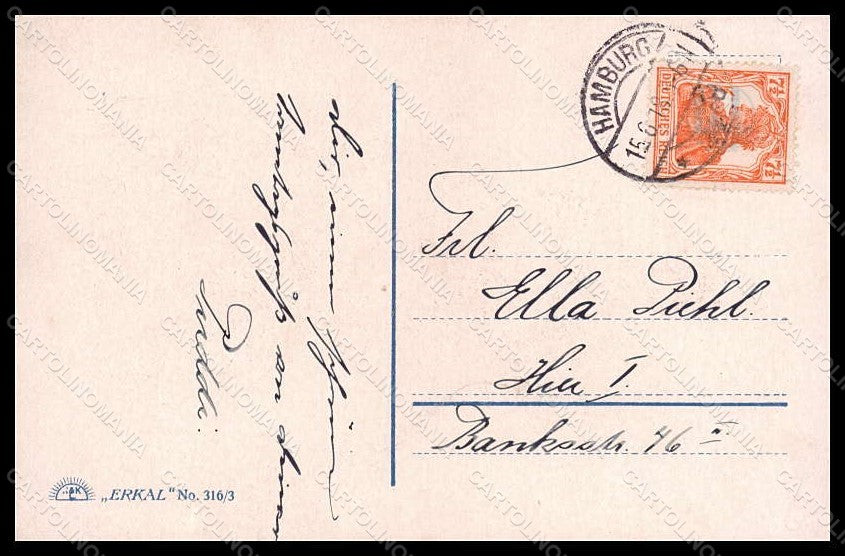 Artist Signed Usabal L. Fashion Glamour Lady serie 316-3 postcard VK7919 – retro