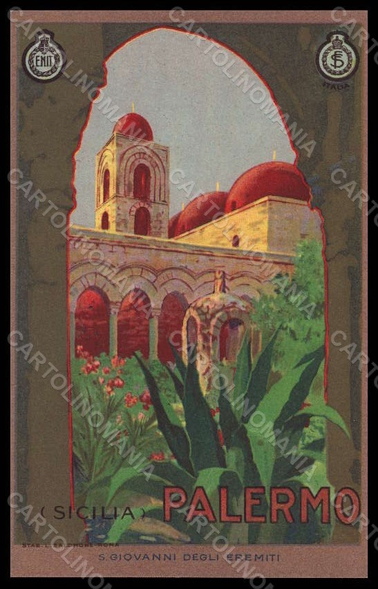 Artist Signed Palermo ENIT San Giovanni degli Eremiti postcard VK7936 – fronte