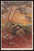 Artist Signed Balestrieri Lady Romantic Couple Car serie 312-5 postcard VK7945 – fronte