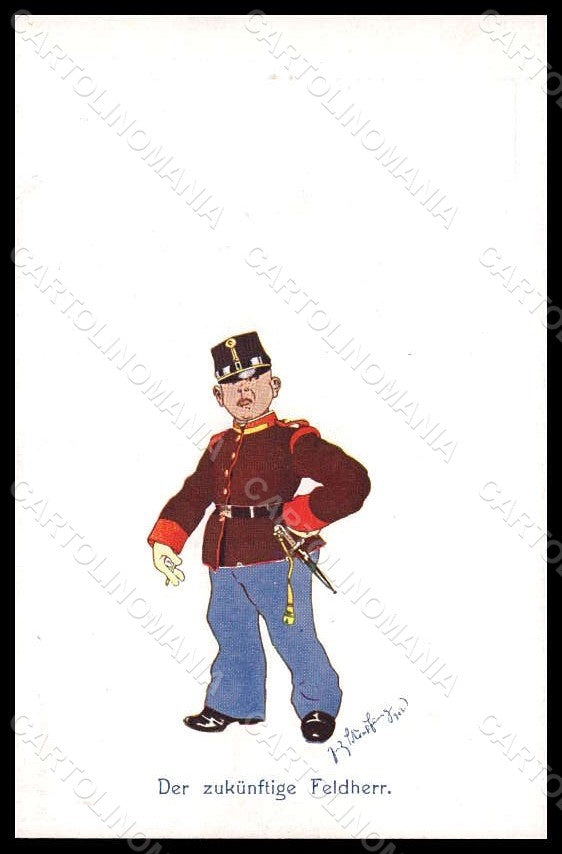 Artist Signed Schonpflug F. Military Soldier Uniform BKWI 530-1 postcard VK7963 – fronte