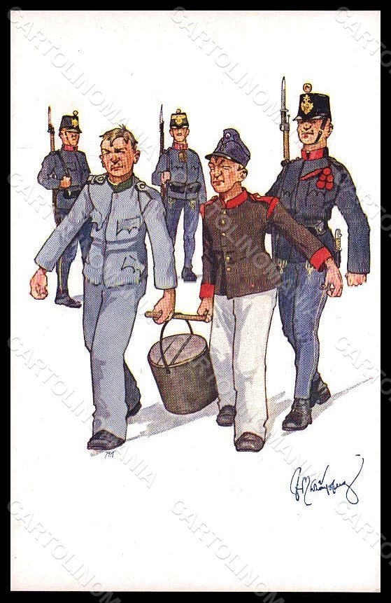 Artist Signed Schonpflug F. Military Soldier BKWI 459-6 BACK ABRADED pc VK7964 – fronte