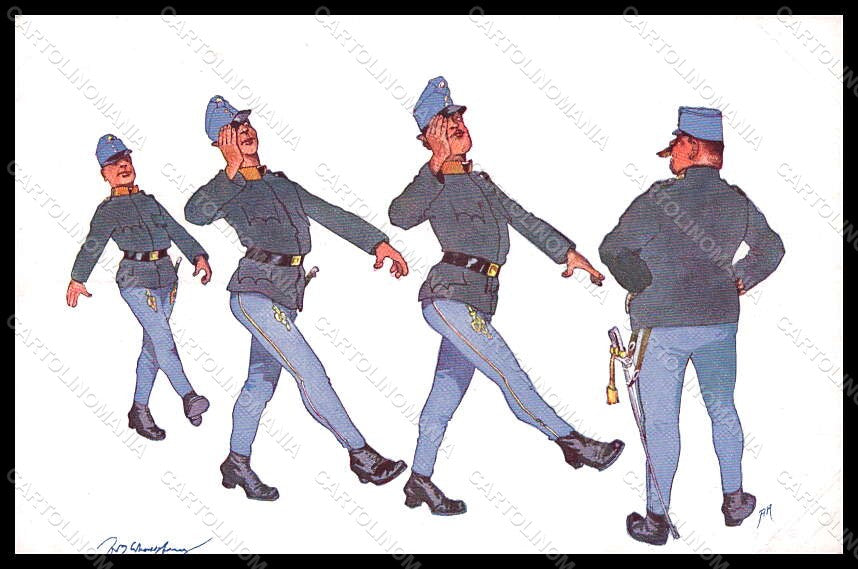 Artist Signed Schonpflug F. Military Soldier Uniform BKWI 968-3 postcard VK7969 – fronte