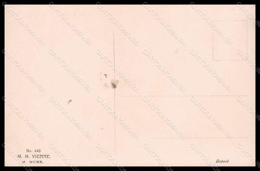 Artist Signed Ellka Fashion Glamour Lady MM Vienne 443 postcard VK7980 – retro