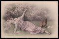 Artist Signed Wichera Fashion Glamour Lady Hare Easter MM Vienne 446 pc VK7986 – fronte