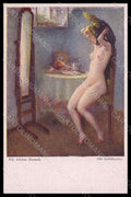 Artist Signed Dussek A. Nude Risque Lady serie 62 postcard VK7995 – fronte